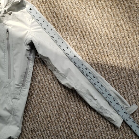 Descente Allterrain Hard Shell Jacket "Creas" Men's Small White - Grey - Picture 7 of 14